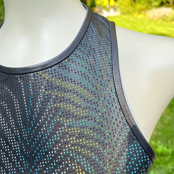 NEW Lambskin Leather Perforated Dress,- Robert Graham, Size 8 - Picture 12 of 16